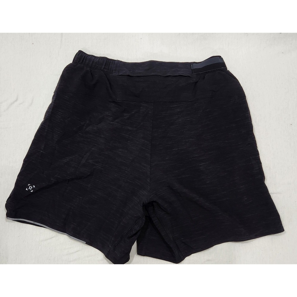 Lululemon Mens Surge Short Liner 6 Heather Allover Deep Coal Black M7AB2S Size S - Picture 6 of 10